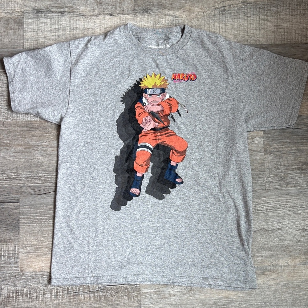 Kids' Gray Naruto Graphic Tee